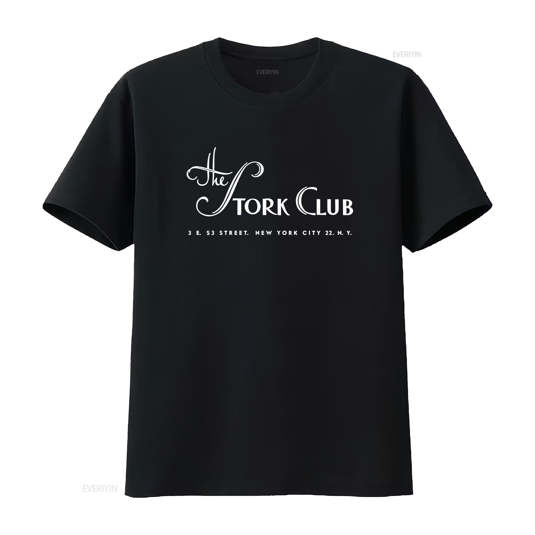

The Stork Club Vintage New York Retro Design Fashionable T Shirt vintage Washed homme Slightly Soft Stylish Breathable Casual 4XL