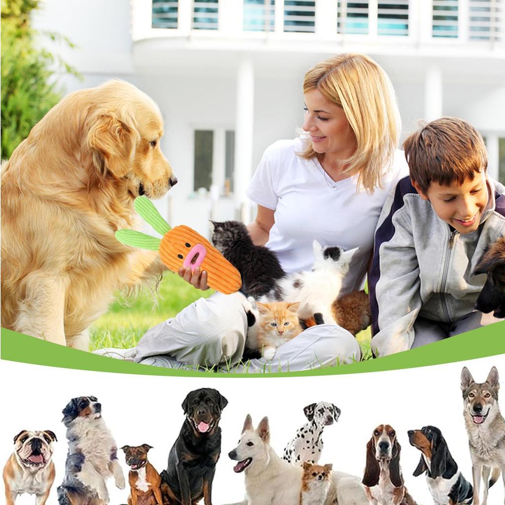 Hunde Plüschtiere Oster Quietschende Karotte Stofftier Kleines Puzzle Lustige Hundespielzeuge Für Welpen Klein Mittel Zuhause Innen Täglich