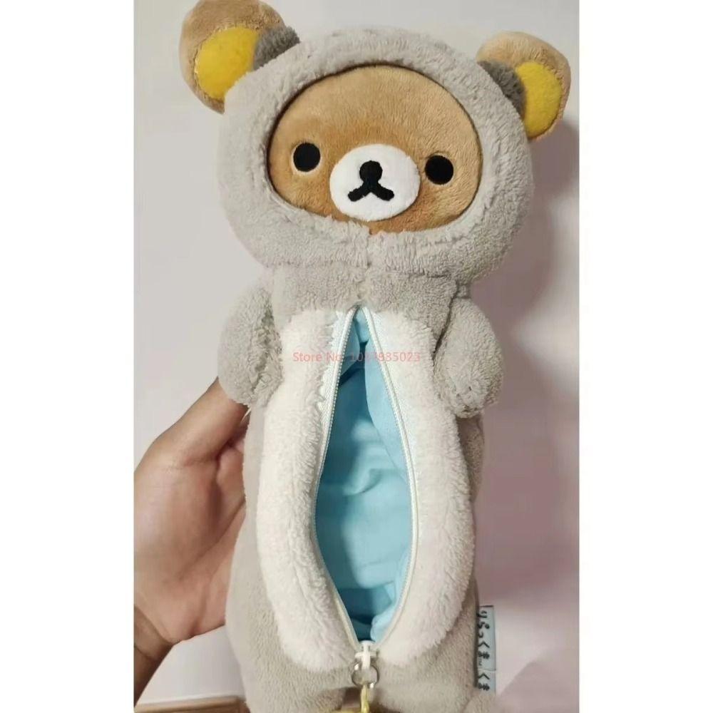 Plush Rilakkuma Pencil Case Kawaii School Stationeries New Pen Bag