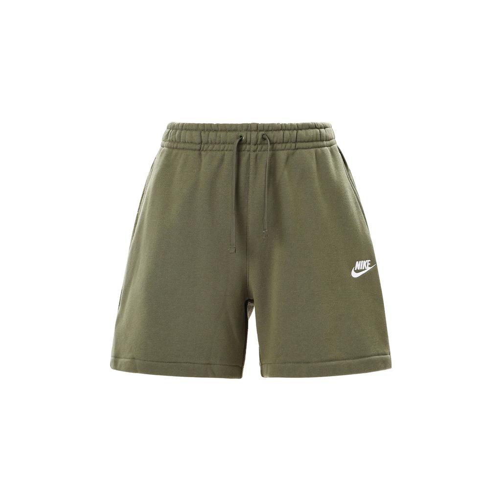 Nike French Terry Casual Shorts Men Bottoms Olive-Green DQ4596-222