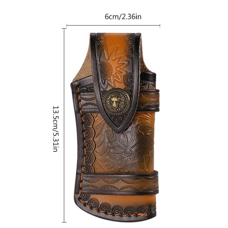Hunting Knife Sheaths Straight Waterproof Knife Holsters Universal Leather Sheath Waist Hanging for Outdoor Bushcrafts