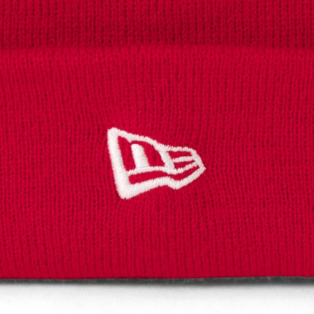 New Era Basic Cuff Knit FREE BASIC CUFF KNIT SCARLET Hat, Scarlet,