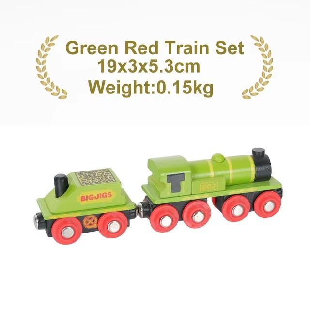 1pcs Magnetic Train Toys Wooden Train Locomotive Car Truck Railway Accessories Fit for Wooden Tracks Toys for Kids Gifts