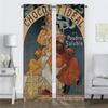 Alphonse Mucha Curtains Living Room Curtain Panel Blinds Halloween Decoration Home Interior Partition For Made Of Polyester
