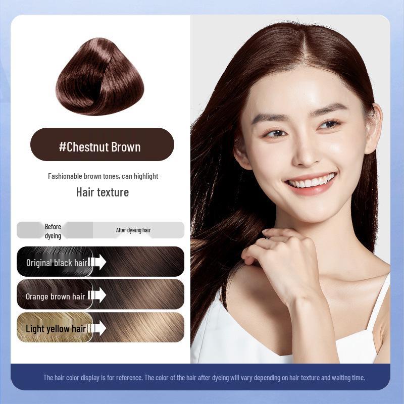 Miao Ran Single-Dose Hair Dye: Plant Formula, Intangible Cultural Heritage, Non-Irritating, No Hydrogen Peroxide, Skin-Safe. 210ml