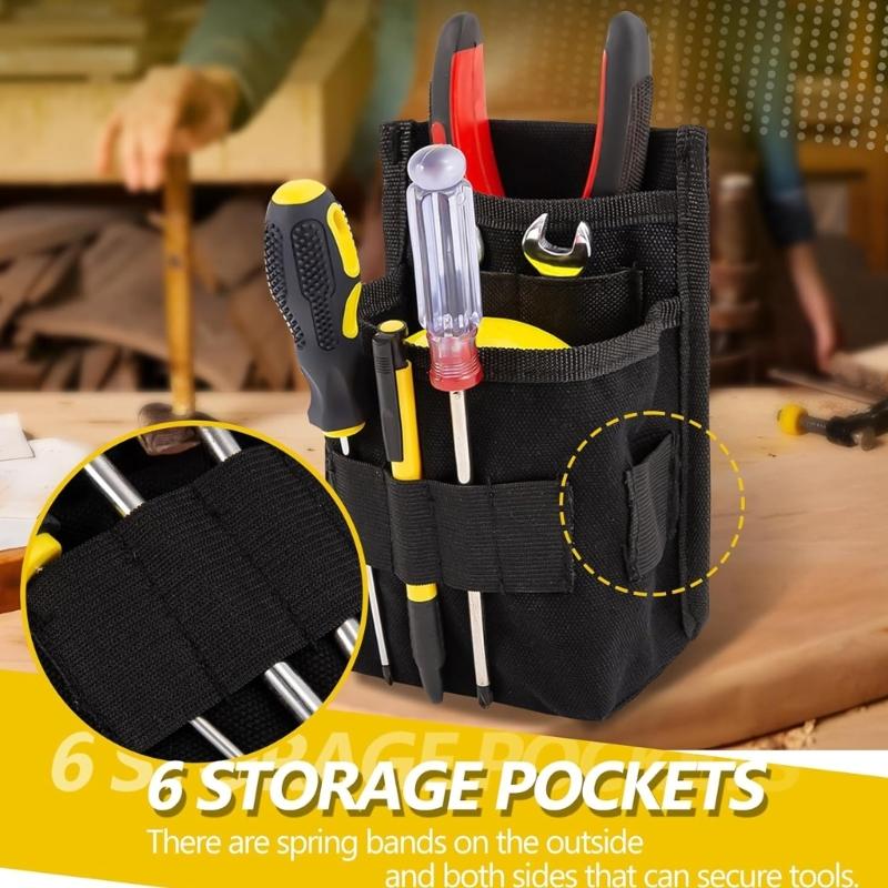 Hardware Waist Mount Utility Pouch Fire Resistant Construction Multi Pocket Layout Adjustable Strap For Tool Equipment Safety
