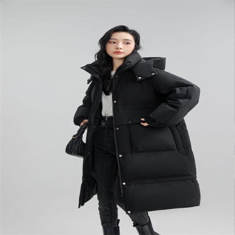 Yaya Women's Casual Long Hooded Down Jacket
