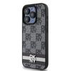 Dkny Dkhcp15Lpcptssk Iphone 15 Pro6.1 Czarny/Black Hardcase Leather Checkered Mono Pattern & Printed Stripes