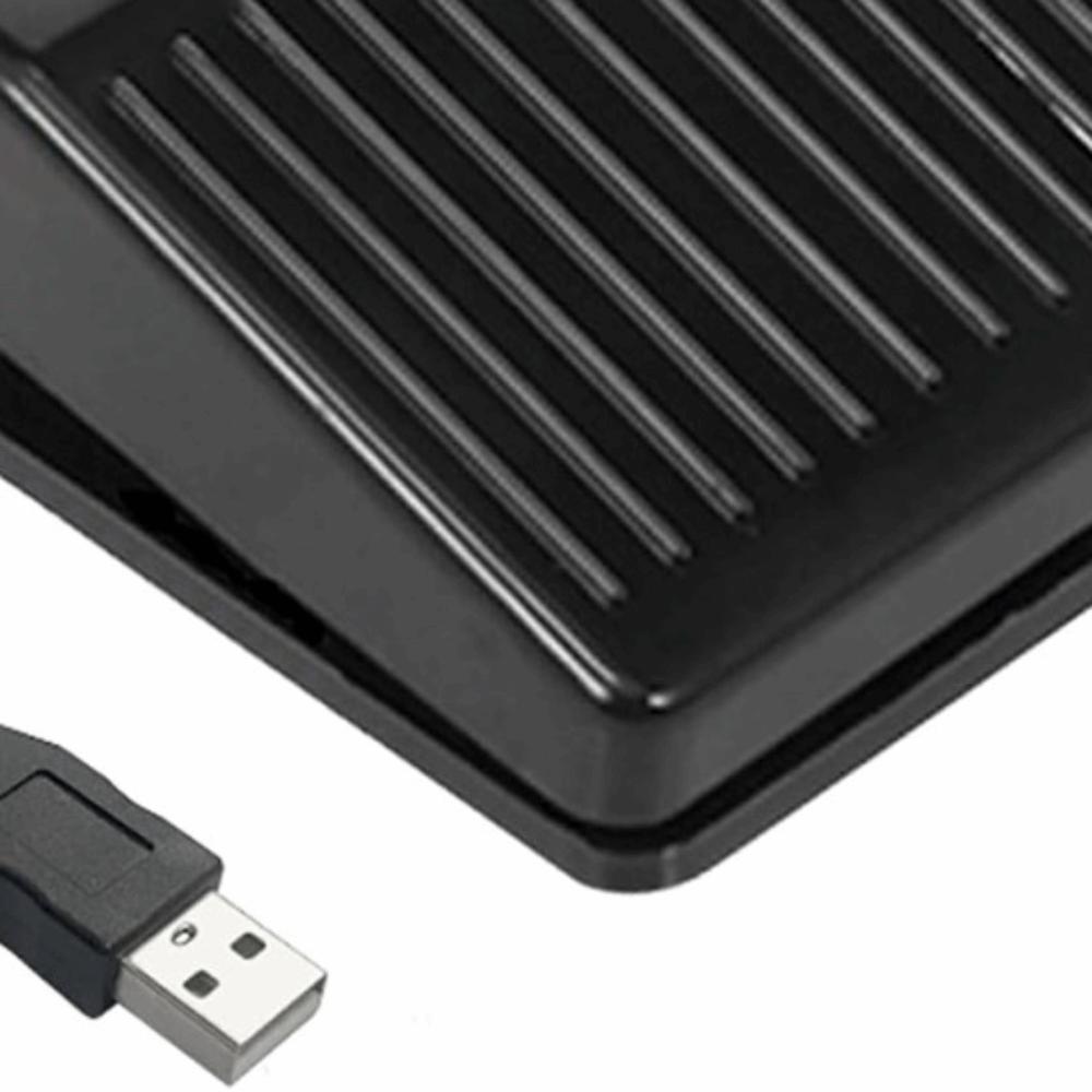 USB Foot Pedal Single Gaming Foot Controller Compact Foot Pedal Switch Video Game Control