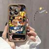 Cartoon Naruto Printed Fashion Case Flexible Soft Silicone TPU Shell Full Back Cover for iPhone Samsung
