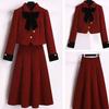 Women's Festive Slim-Fit Coco-Style Suit Skirt Set - Spring/Autumn 2026