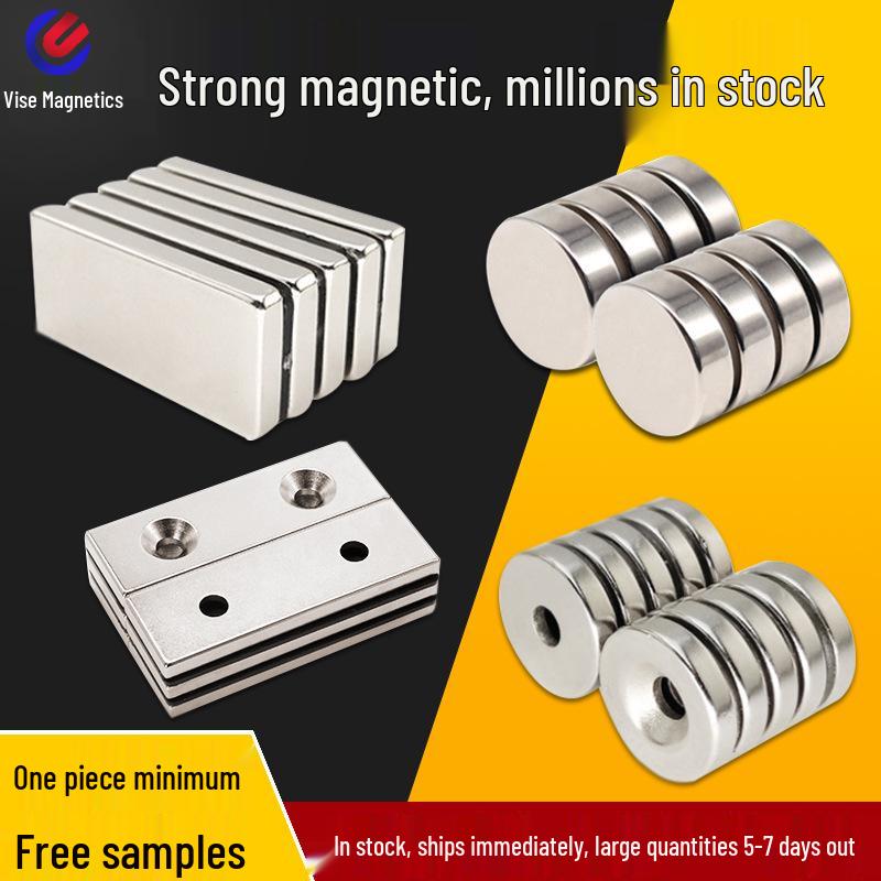 Neodymium Iron Boron Round Magnet 10x2 mm - Strong Magnetic Sheet for Refrigerator Stickers