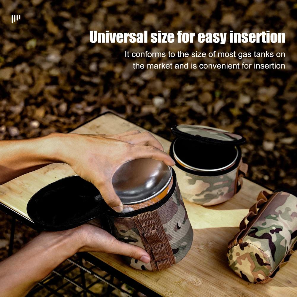 Camping Gas Can Portable Ventilated Propane & Butane Protector Outdoor Gas Case Fuel Cylinder Storage Bag Air Bottle Wrap Sleeve