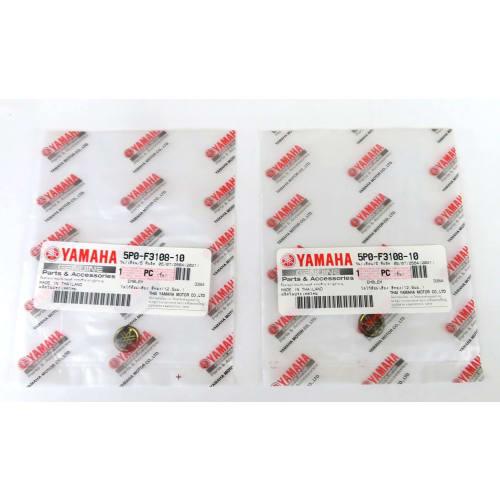 YAMAHA Genuine Yamaha Tuning Fork Logo Emblem Sticker Gold Black Diameter 12.5mm Set of 2