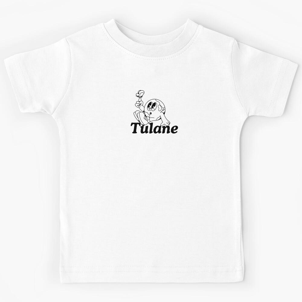 black classic new orleans tulane illustrated world touching butterfly - retro trendy Kids T-Shirt 130
