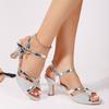 Fashion Women Sexy Sandals 2025 Summer New Brand Spike Heels Designer Shoes Women Lightweight Heeled Peep Toe High Sandals Women