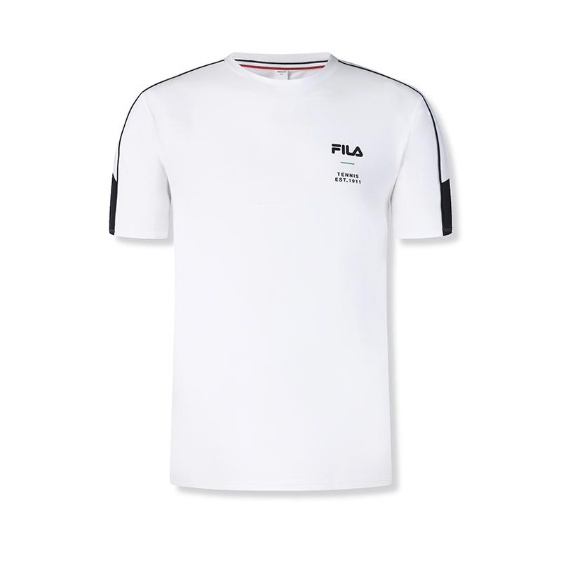 New FILA Athletics Tennis T Shirt Men's Jade White A11M523118FWT