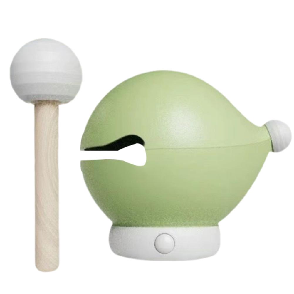 

Wooden Fish Night Light Touch Control Creative Bedside Light Wooden Fish Praying Light for Bedroom Nightstand зелений