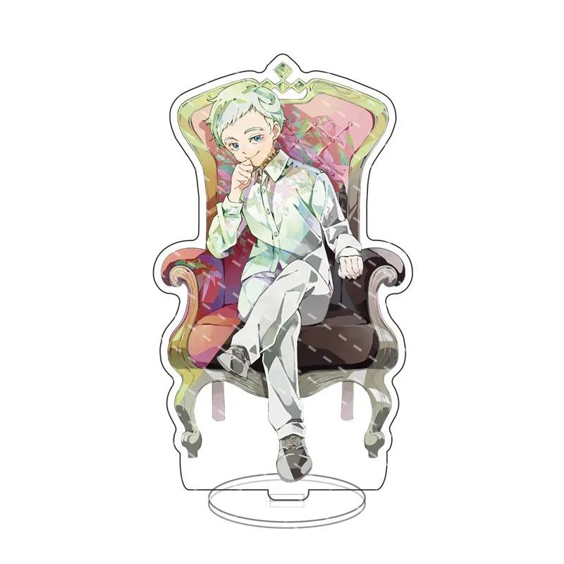 

The Promised Figures Keychain Double Sided Anime Acrylic Stand Model Plate Holder Collection