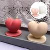 3D Love Candle Silicone Mold Creative DIY Handmade Heart Shaped Soap Plaster Candle Making Mold Valentines Day Gift Accessories