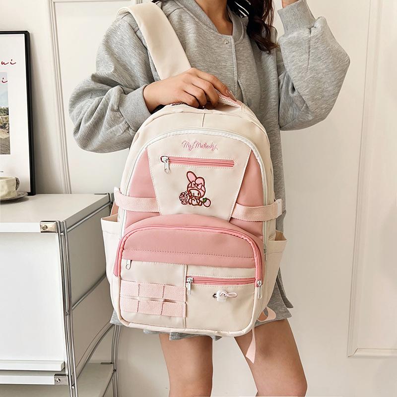 Schoolbag College Style High Value Backpack Versatile Japanese Junior High School Girls Backpack College Student Simple Large Capacity School Bag