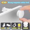 2/4 Locks + 1 Key, Child-Proof Magnetic Locks for Cabinets And Drawers, Invisible Multifunctional Locks.
