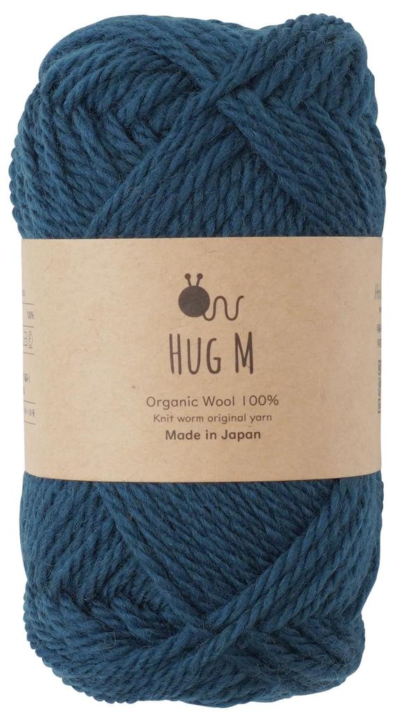 5 balls of raw wool HUG Medium 30g wool Marine yarn, Medium, weight, (approx. 64m), 100% (113. Blue)