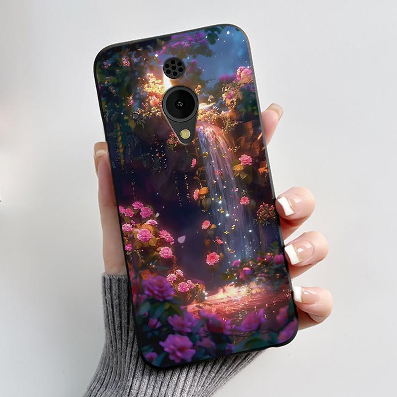 Phone Case For Nokia 150 2G 2023 Casing Luxury Cute Love Rabbit Funny Cartoon Black Matte Soft Silicone Shockproof Cover Shell