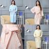 Hotel Cotton Waffle Weave Bathrobe With Embroidered Logo For Spa And Hospitality Use