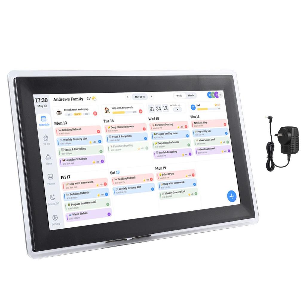 15.6 Inch WiFi Digital Calendar Chore Chart HD Touchscreen Interactive Display Smart Family Planner Digital Picture