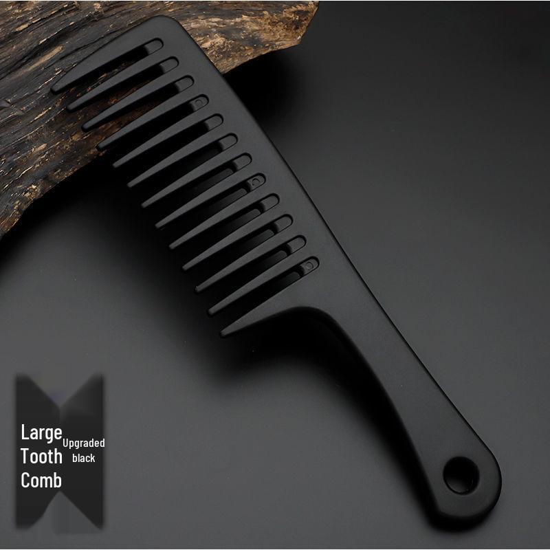 

Прочная расческа с широкими зубьями для длинных женских волос - Большой размер, Толстый дизайн чёрный