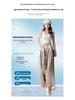 Damen Hochtaillierte Satin-Eis seide Weite Hosen - Sommer Bodenlang mit Bindeband Design