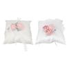 Mini Wedding Pillow Flower Decorative Wedding Engagement Display Bearer Pillow for Ceremony Proposal