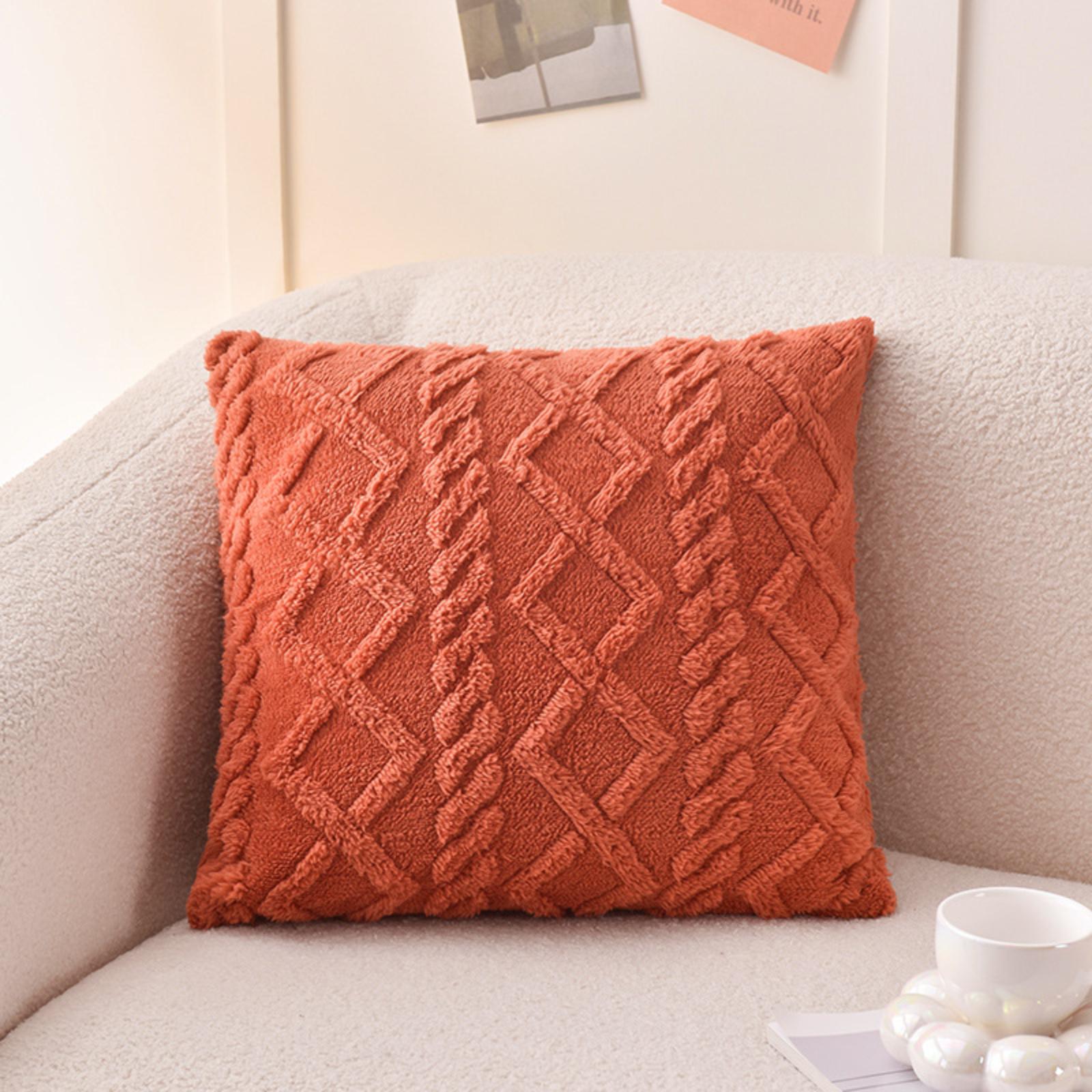 

Большой чехол для подушки, супермягкий вельветовый чехол для подушки, полосатый декоративный чехол для подушки для кровати, дивана, весеннего домашнего декора 45 см One Size шафрановый