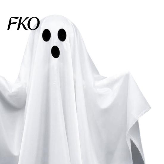 Ghost with Warm Lights Halloween Decoration, LED Light Up Standing Ghost, Indoor Outdoor Decoration Spooky White for Porch, Yard, Lawn, Garden