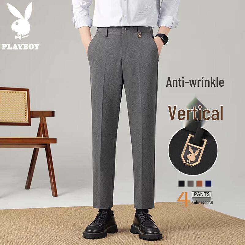 

Playboy Men s Loose Straight Fit Casual Pants 31