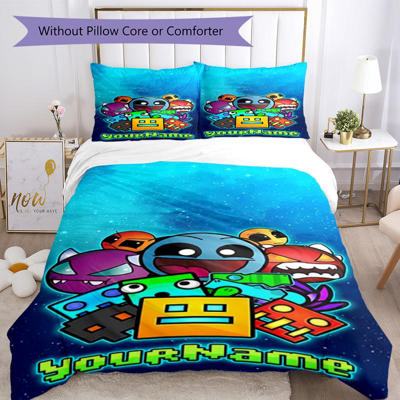 Roblox 266 Customize Your Name Bedding Set Breathable Duvet Cover with Pillowcases Home Decoration Birthday Gift