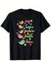 Men'S Heavyweight 180Gsm T-Shirt with Joy Hope Peace Faith Love Inspirational Quotes Colorful Birds Hearts Floral Print