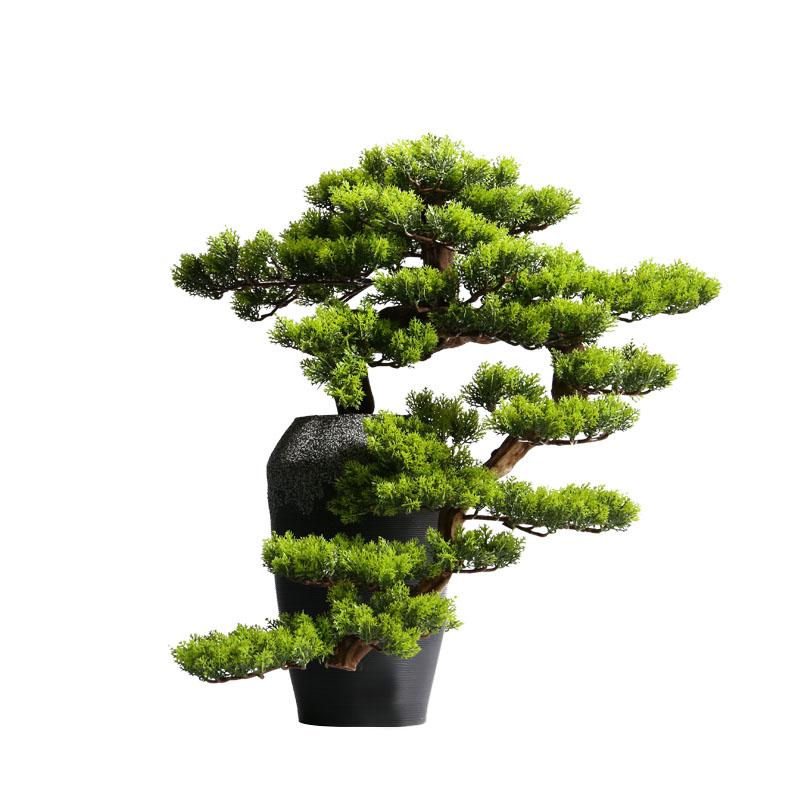 Artificial Cliff Cypress Welcome Pine Bonsai Plant Office Green Plant False Tree Decoration Hotel Soft Installation Landscape