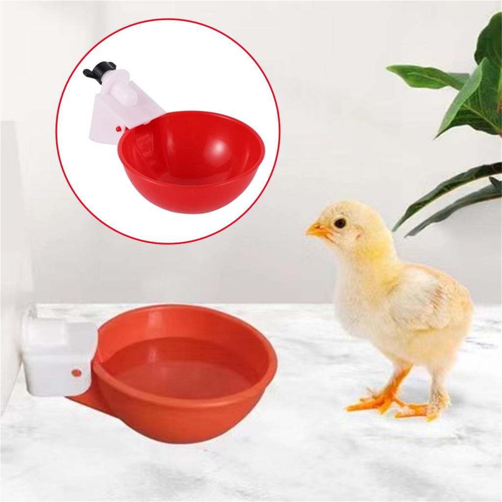 10Pcs Automatic Chicken Drinking Cup 9mm Thread Farm Goose Duck Poultry Drinking Bowls Plastic Water Dispenser Feeder Equipment