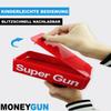 MONEYGUN Toy Money Gun Party Revolver Banknotes Cash Gun M. Fake Dollars