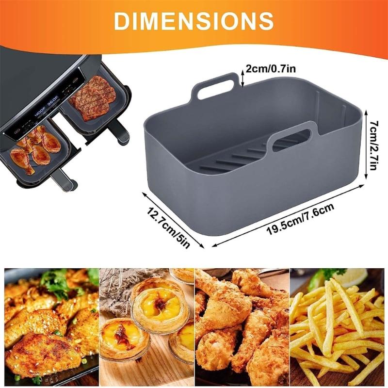 Verdicken Sie den Formkorb für DZ201 6-in-1 8 Quart Air Fryer Topf Ofen Backblech Matte