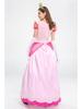 Mary Pichy Różowa Sukienka Księżniczki z Kwiatem Brzoskwini na Scenę, Imprezę lub Dwór