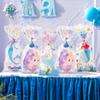 50pcs Jungle Safari/Dinosaur/Unicorn Party Gift Bags Plastic Candy Treat Bag Party Decorations for Kids Birthday Baby Shower