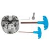 4In 4‑Jaw Self‑Centering Lathe Chuck with M33 Thread 2.5mm Wrench 96mm Chuck OD