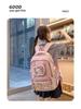 Süßer Farbblock Ita Rucksack für Junior- und Highschool-Mädchen - Transparent, Großes Fassungsvermögen, Dekompressionsdesign, Ins-Stil