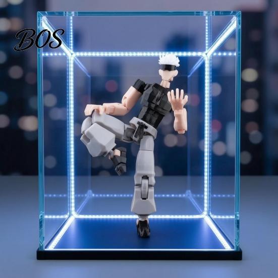 Poseable 3D Printed Figure Anime Character Figure, Movable Joints Action with Changeable Parts Accessories, Animation Model Ornament, Collectible Gift