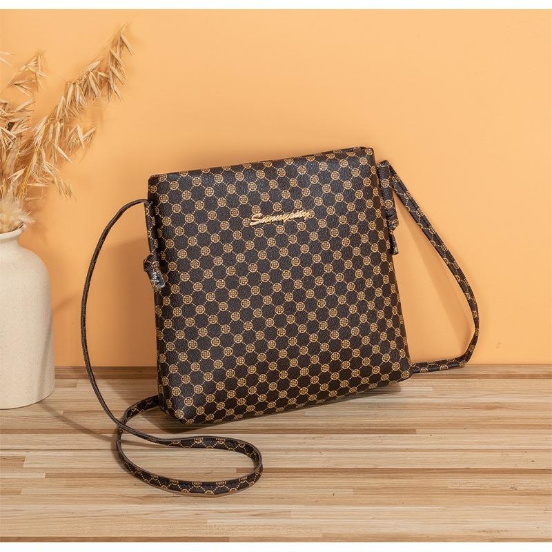 Women's Bag New Fashionable and Simple Shoulder Bag, Messenger Bag, Diamond Embroidered Small Square Bag