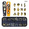 New 12 Grid Nail Drill Irregular Flat Bottomed Rhinestone AB Nail Accessory Nail Decoration