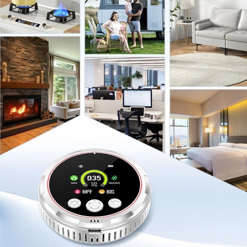 Multifunctional Air Quality Tester Measure Small 5 In 1 Gas Analyser High Sensitivity Air Quality Monitors for Home